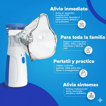 🌟 Alivio Respiratorio Inmediato con Tecnología Recargable + Envío Gratis