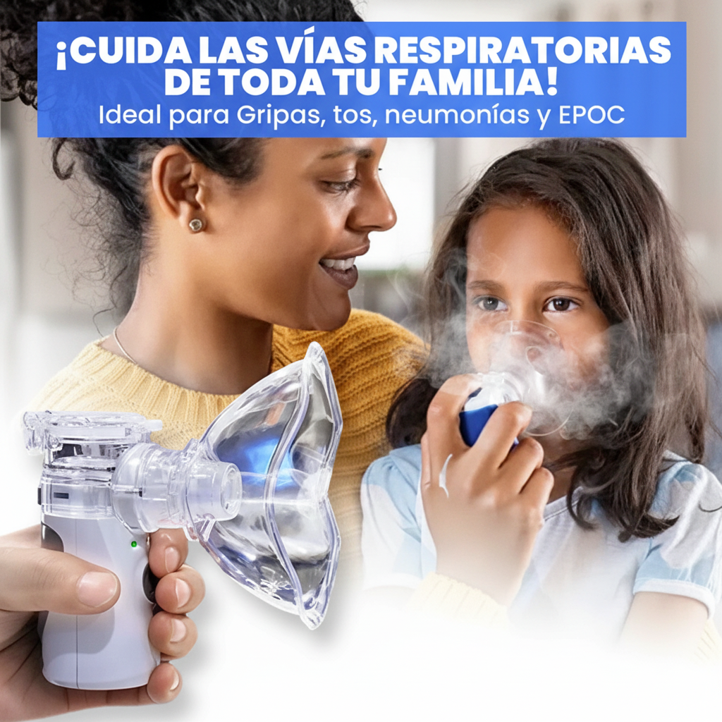 🌟 Alivio Respiratorio Inmediato con Tecnología Recargable + Envío Gratis
