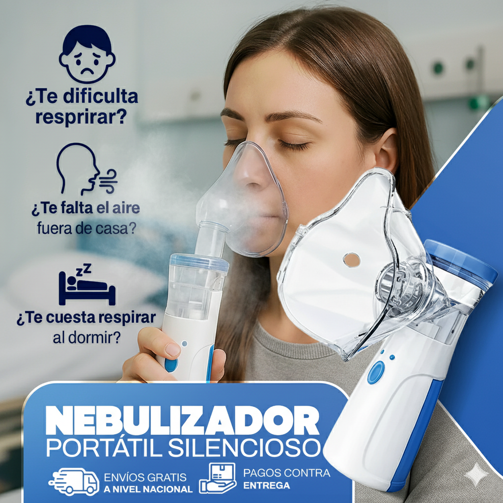 🌟 Alivio Respiratorio Inmediato con Tecnología Recargable + Envío Gratis